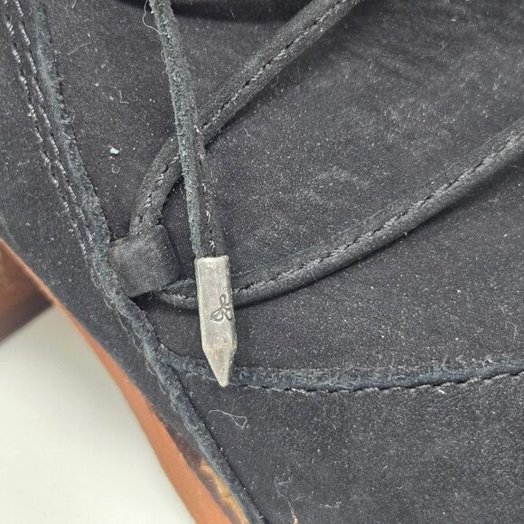 SAM EDELMAN Women's Millard Black Leather Lace Up Ankle Boots Anthro Size 8.5 - Picture 3 of 14